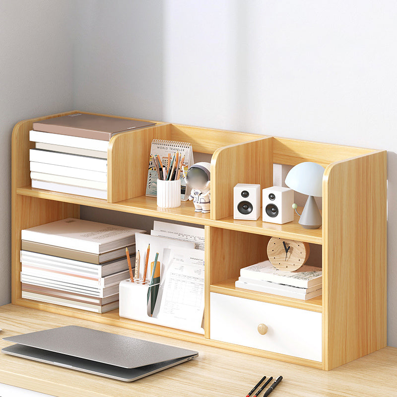 Modern Style Bookshelf Engineer Wood Bookcase with Drawer for Home