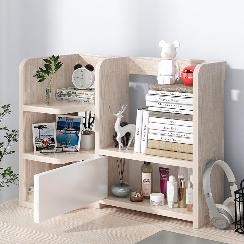 Modern Style Bookshelf Engineer Wood Bookcase with Drawer for Home