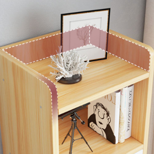 Multiple Colors Modern Style Bookshelf Engineer Wood Bookcase