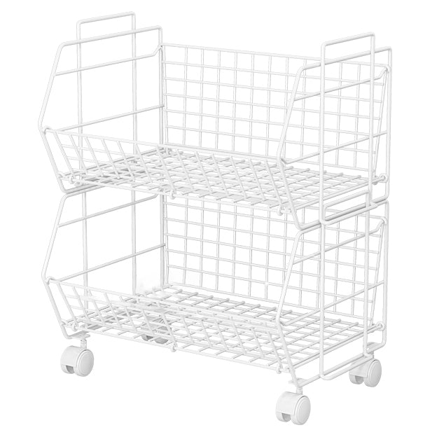 10.43"W Bookshelf Contemporary Style Bookcase for Study Room Office with Casters