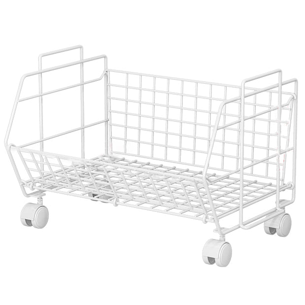 10.43"W Bookshelf Contemporary Style Bookcase for Study Room Office with Casters