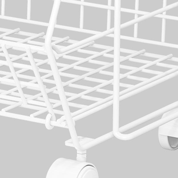 10.43"W Bookshelf Contemporary Style Bookcase for Study Room Office with Casters