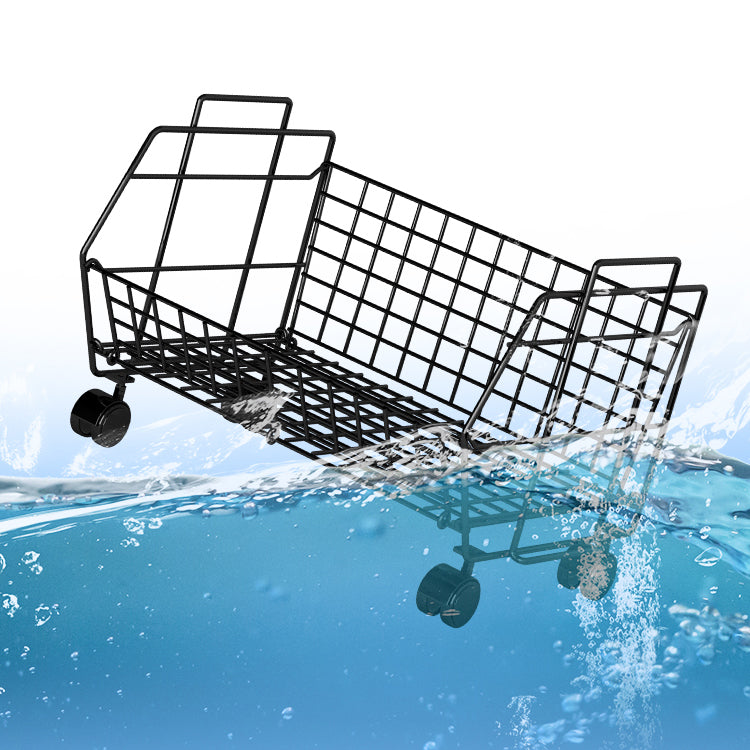 10.43"W Bookshelf Contemporary Style Bookcase for Study Room Office with Casters