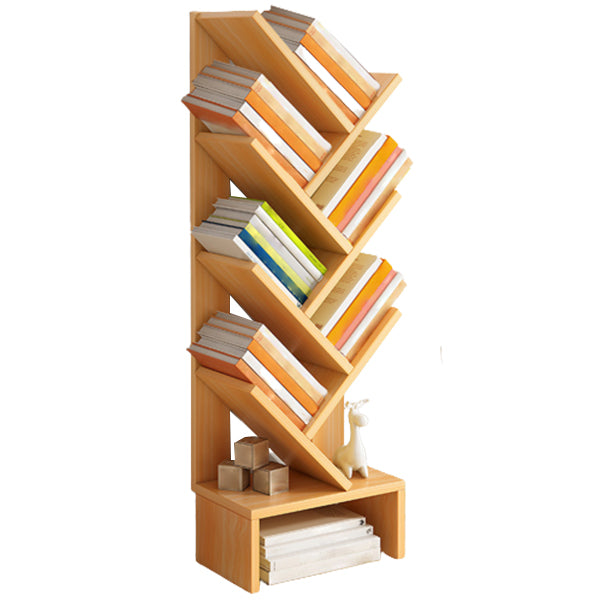 Modern Closed Back Style Bookshelf Engineer Wood Bookcase for Home