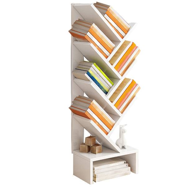 Modern Closed Back Style Bookshelf Engineer Wood Bookcase for Home