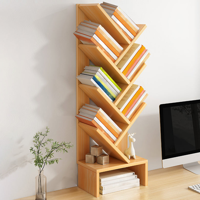 Modern Closed Back Style Bookshelf Engineer Wood Bookcase for Home