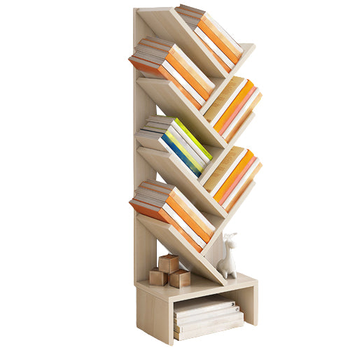 Modern Closed Back Style Bookshelf Engineer Wood Bookcase for Home