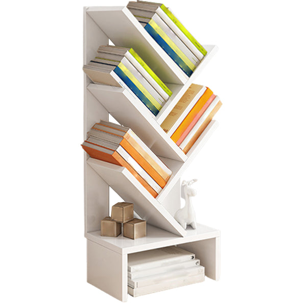 Modern Closed Back Style Bookshelf Engineer Wood Bookcase for Home