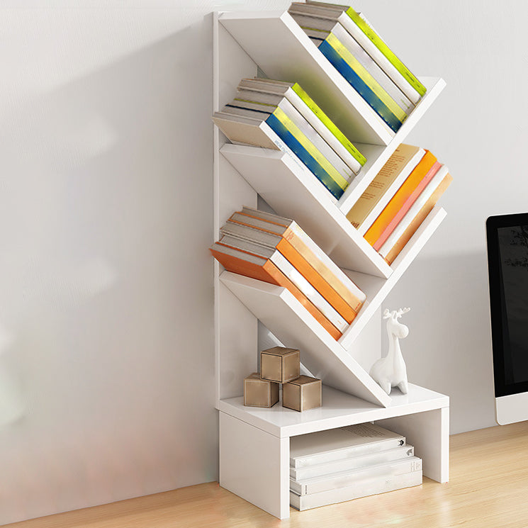 Modern Closed Back Style Bookshelf Engineer Wood Bookcase for Home