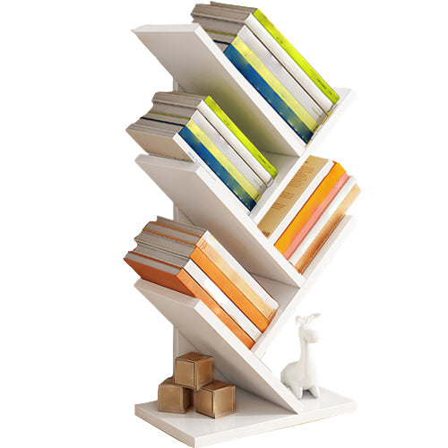 Modern Closed Back Style Bookshelf Engineer Wood Bookcase for Home