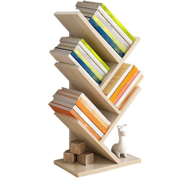 Modern Closed Back Style Bookshelf Engineer Wood Bookcase for Home