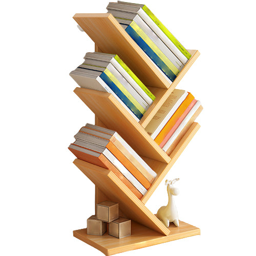 Modern Closed Back Style Bookshelf Engineer Wood Bookcase for Home