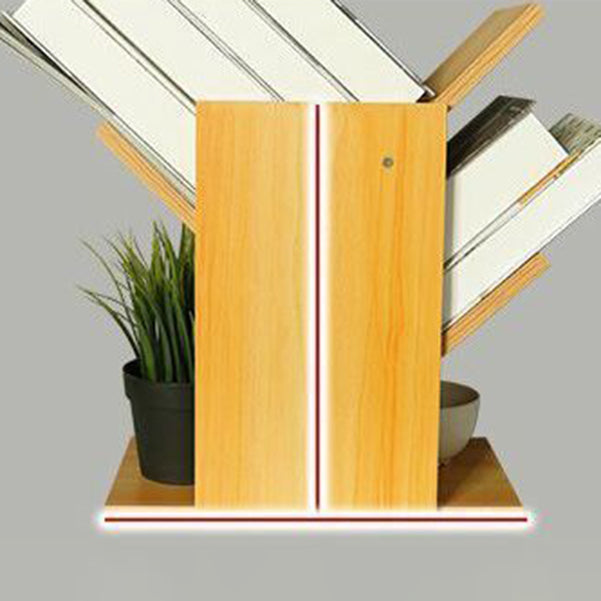 Modern Closed Back Style Bookshelf Engineer Wood Bookcase for Home