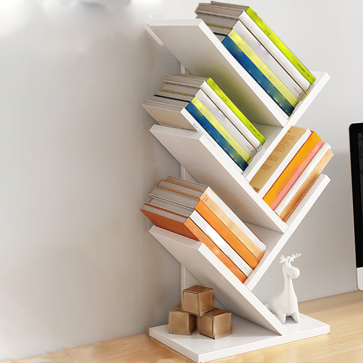 Modern Closed Back Style Bookshelf Engineer Wood Bookcase for Home