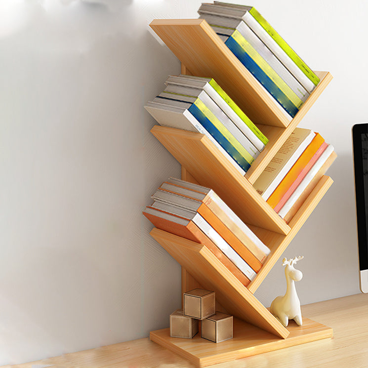 Modern Closed Back Style Bookshelf Engineer Wood Bookcase for Home