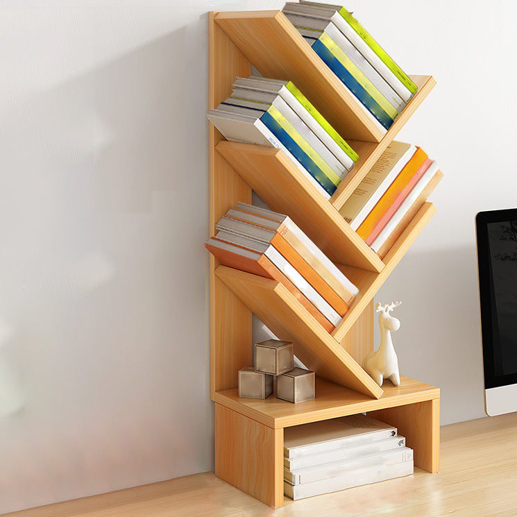 Modern Closed Back Style Bookshelf Engineer Wood Bookcase for Home