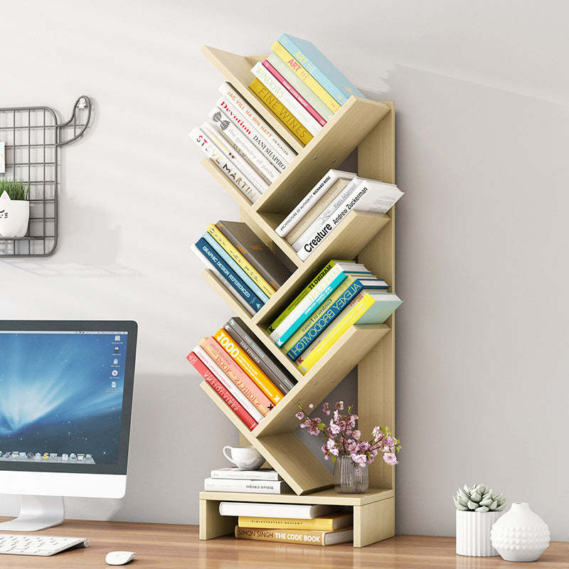 Modern Closed Back Style Bookshelf Engineer Wood Bookcase for Home