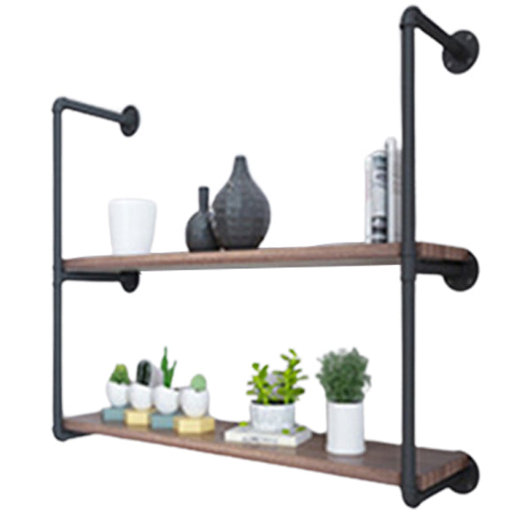 11.81"W Bookshelf Wall Mounted Industrial Style Bookcase for Home Office
