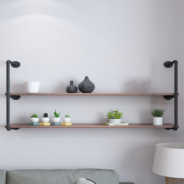 11.81"W Bookshelf Wall Mounted Industrial Style Bookcase for Home Office