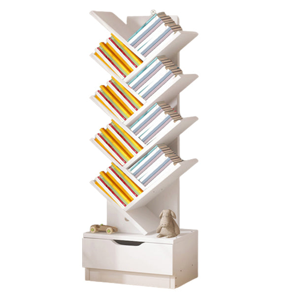 Multiple Colors Modern Style Bookshelf Wood Bookcase for Home