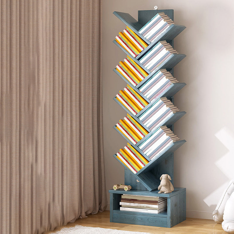 Multiple Colors Modern Style Bookshelf Wood Bookcase for Home