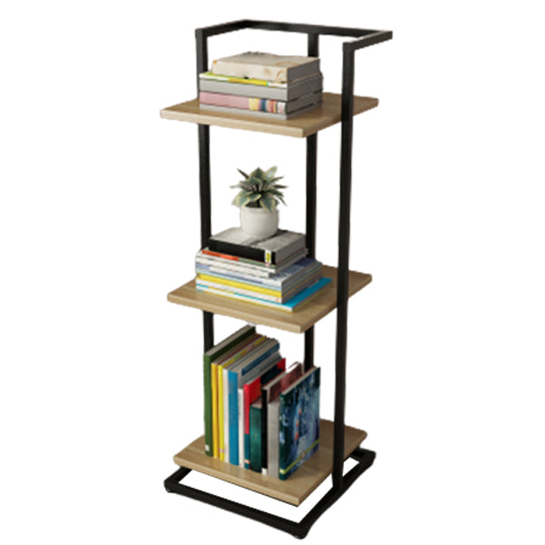 Open Back Modern Style Bookshelf Wood Bookcase for Home Office