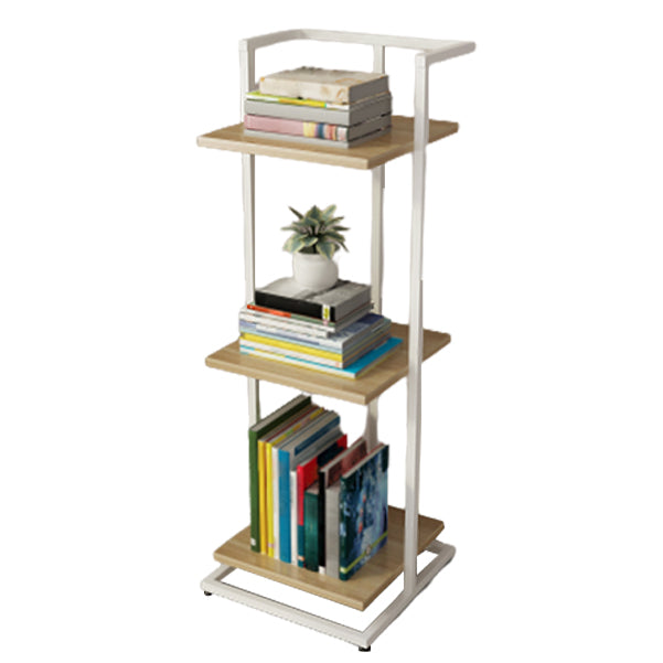 Open Back Modern Style Bookshelf Wood Bookcase for Home Office