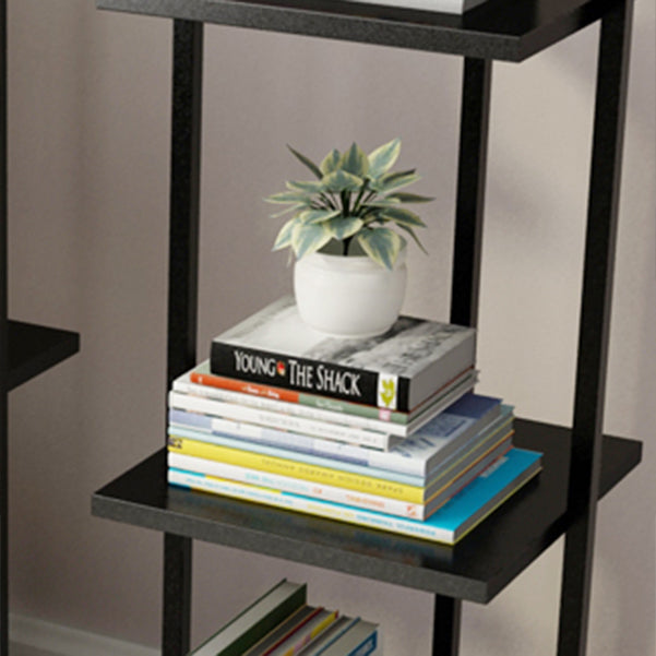 Open Back Modern Style Bookshelf Wood Bookcase for Home Office