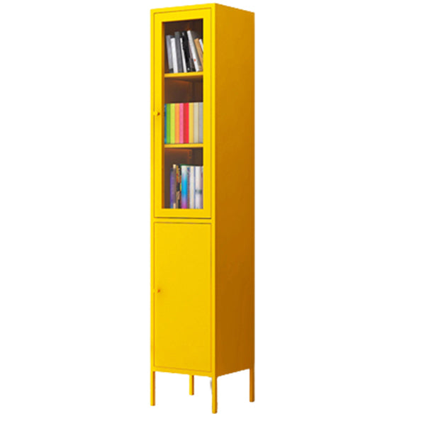 Multiple Colors Modern Style Bookshelf, Metal Bookcase for Home