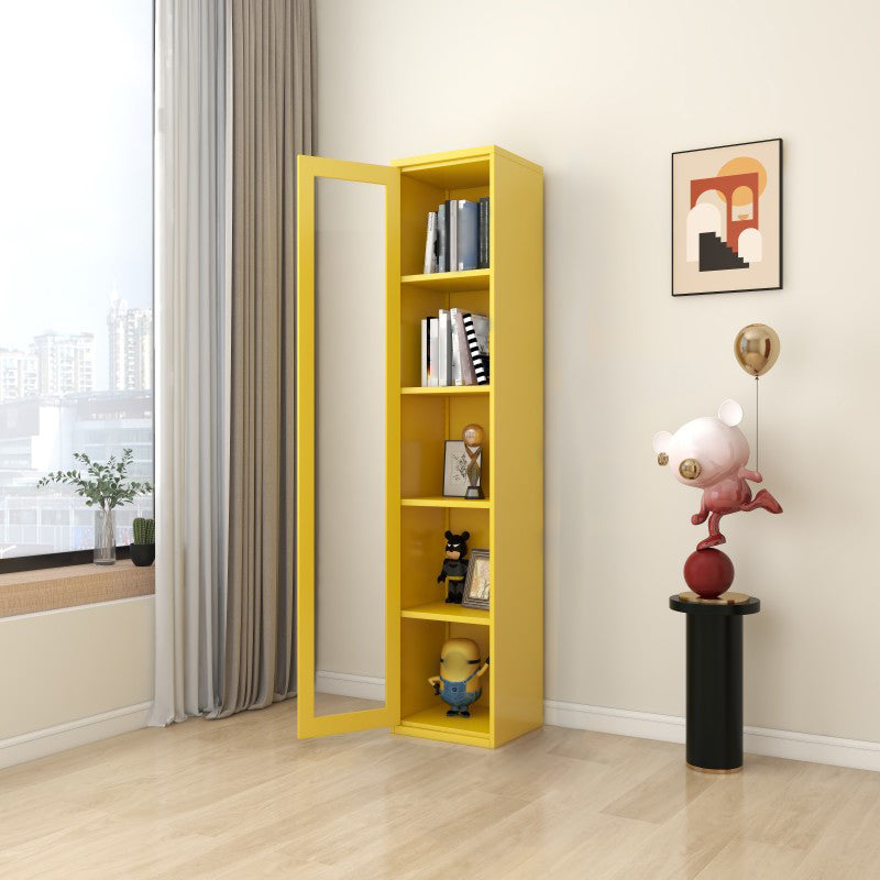 Multiple Colors Modern Style Bookshelf, Metal Bookcase for Home