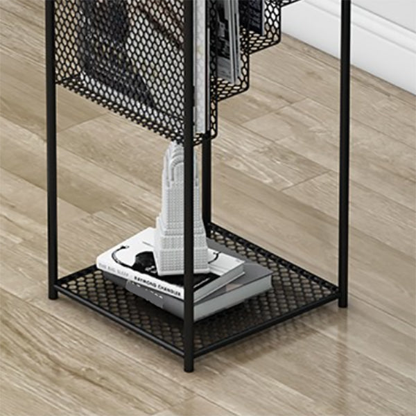 Contemporary Style Step Bookcase Metal Closed Back Bookshelf,36.6" H x 11.8" W