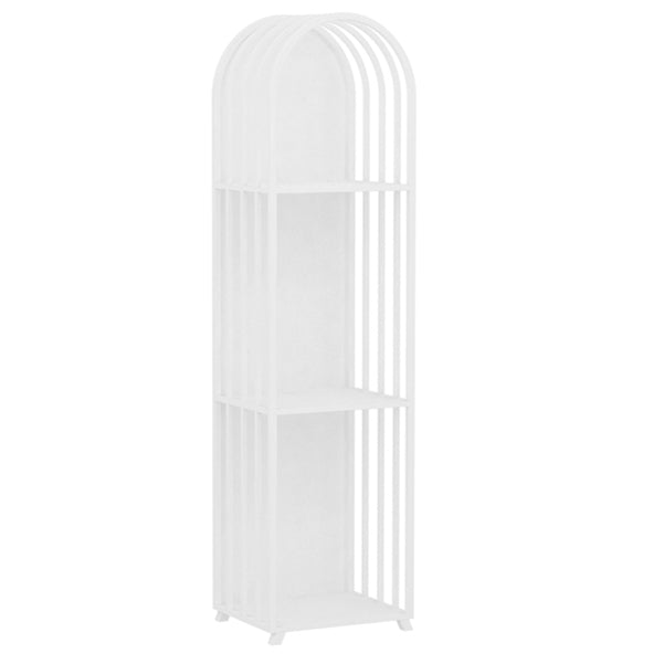 Modern Style Bookcase Closed Back Metal Vertical Bookshelf for Home
