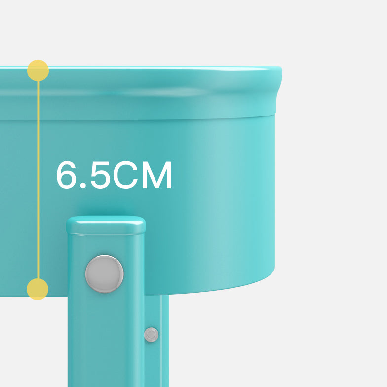 Contemporary Metal Etagere Bookshelf Stackable Open Bookcase with Caster Wheels