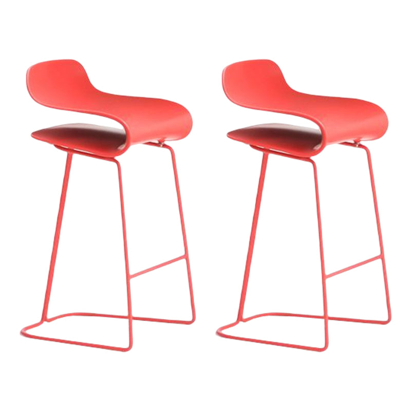 Nordic Style Metal Bar-stool Plastic Counter Bar Stool for Kitchen