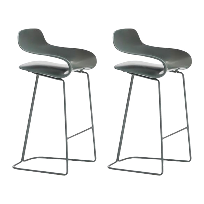 Nordic Style Metal Bar-stool Plastic Counter Bar Stool for Kitchen