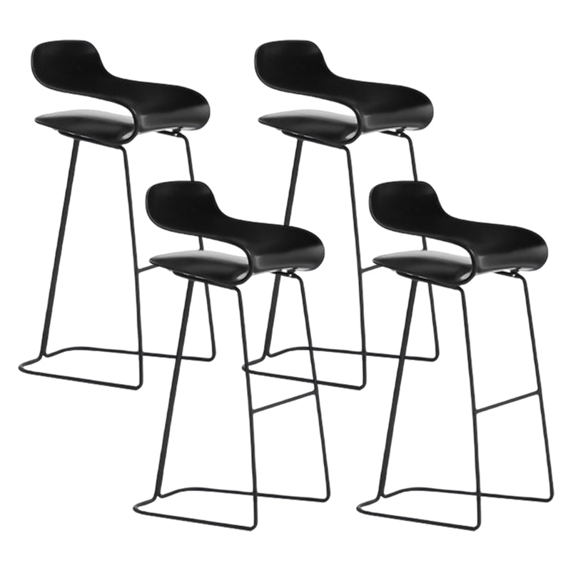 Nordic Style Metal Bar-stool Plastic Counter Bar Stool for Kitchen