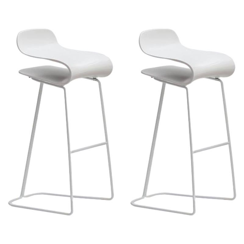 Nordic Style Metal Bar-stool Plastic Counter Bar Stool for Kitchen