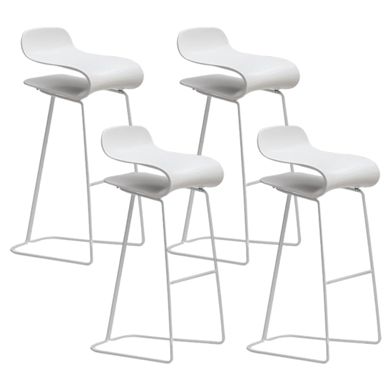 Nordic Style Metal Bar-stool Plastic Counter Bar Stool for Kitchen