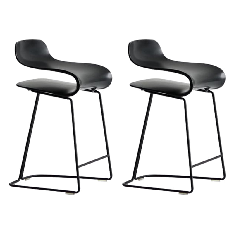 Nordic Style Metal Bar-stool Plastic Counter Bar Stool for Kitchen