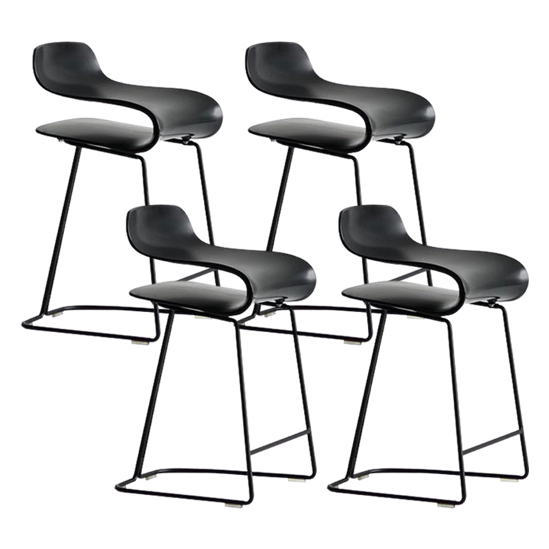 Nordic Style Metal Bar-stool Plastic Counter Bar Stool for Kitchen