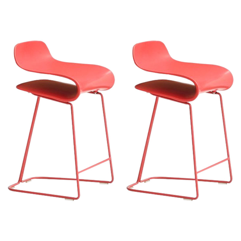 Nordic Style Metal Bar-stool Plastic Counter Bar Stool for Kitchen