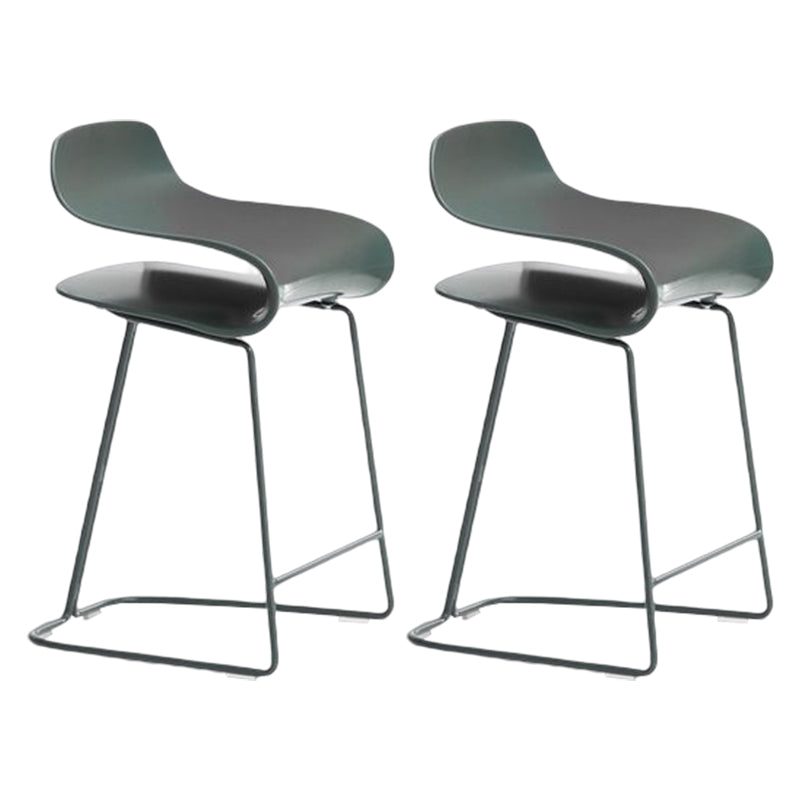 Nordic Style Metal Bar-stool Plastic Counter Bar Stool for Kitchen