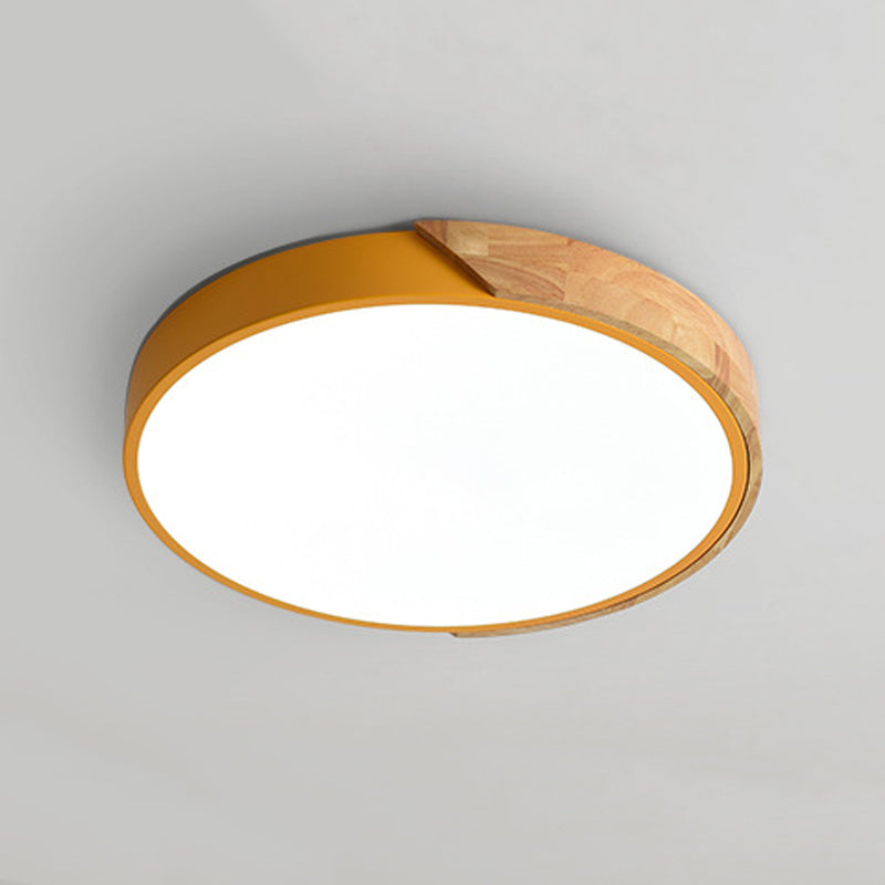 Modern Style Circle Shape Ceiling Lamp Metal 1 Light Ceiling Lighting for Dining Room