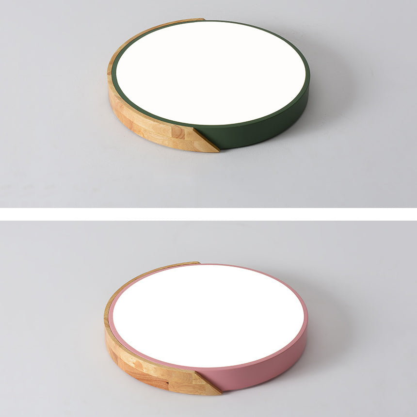 Modern Style Circle Shape Ceiling Lamp Metal 1 Light Ceiling Lighting for Dining Room