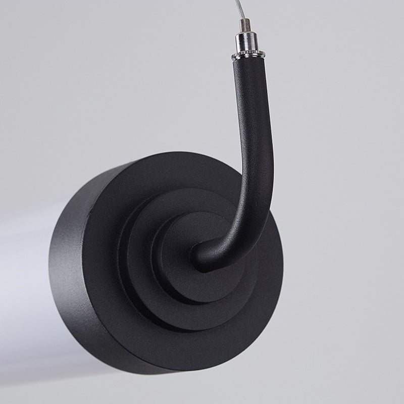 Simple Linear LED Island Lighting Fixture Modern Hanging Light for Dining Room