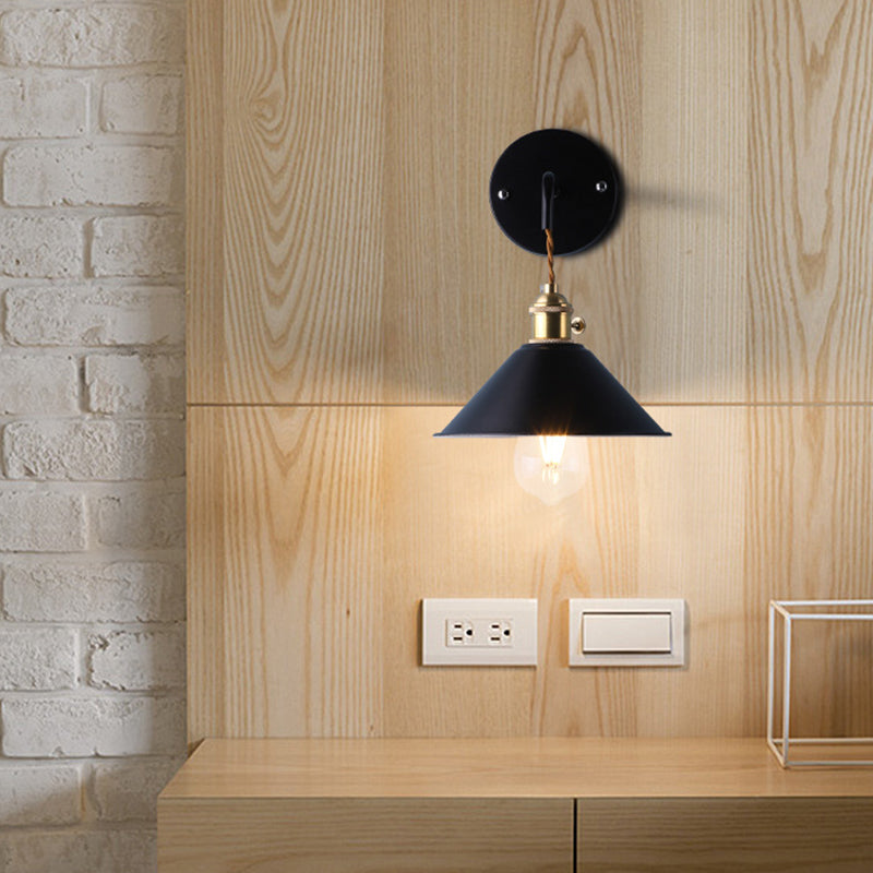 Modern Metal Shade Wall Mounted Lamp Simplicity Colorful Wall Sconce for Sitting Room