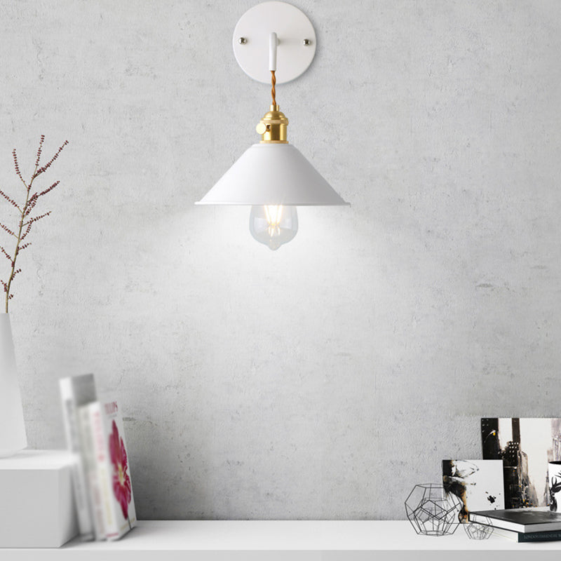 Modern Metal Shade Wall Mounted Lamp Simplicity Colorful Wall Sconce for Sitting Room