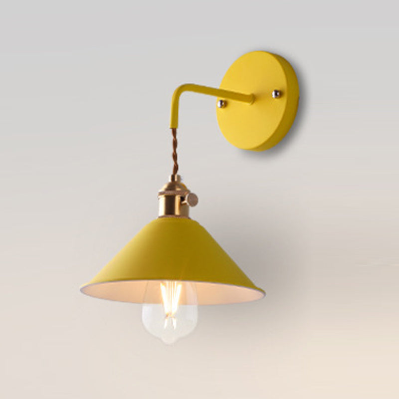 Modern Metal Shade Wall Mounted Lamp Simplicity Colorful Wall Sconce for Sitting Room