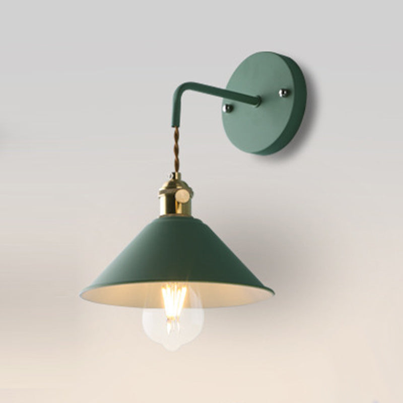 Modern Metal Shade Wall Mounted Lamp Simplicity Colorful Wall Sconce for Sitting Room