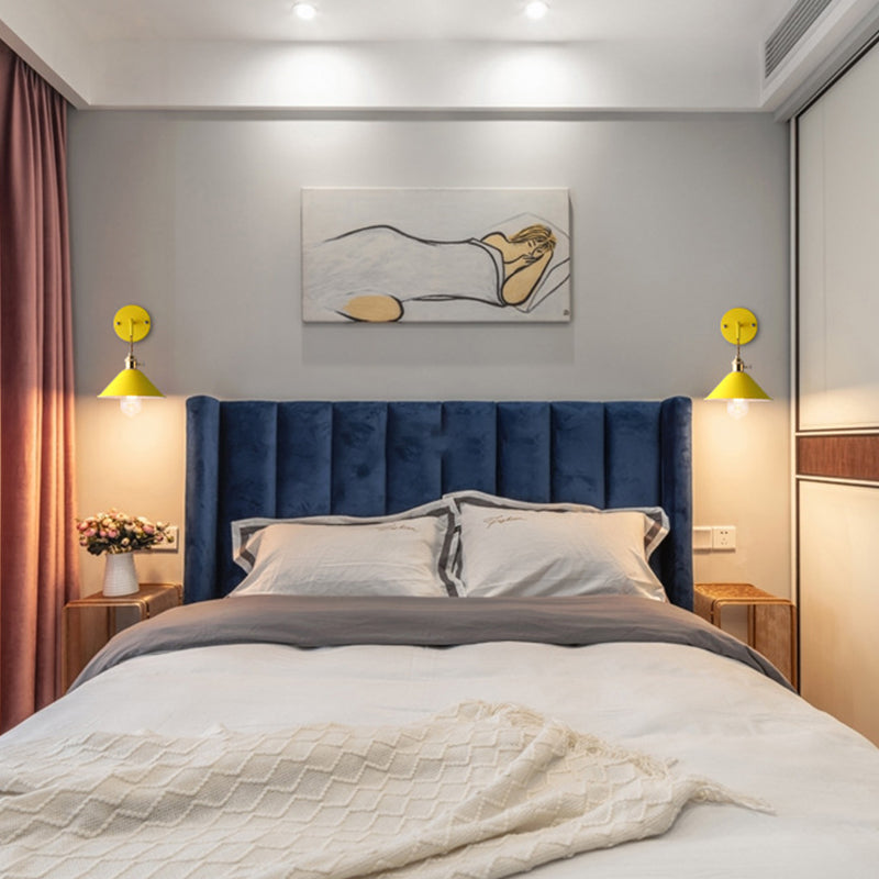 Modern Metal Shade Wall Mounted Lamp Simplicity Colorful Wall Sconce for Sitting Room